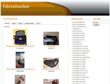 Tablet Screenshot of 1a-fahrradtaschen.de